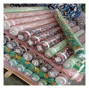 Stocklot Somali Bati vestido impreso tejido diseño de moda Ecovero Bati rayón tela viscosa para ropa tela - Product Image 5