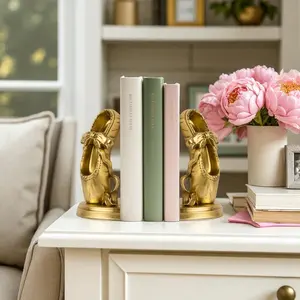 Escultura Decorativa de Animales en Aluminio Chapado en Oro Antiguo, Hecha a Mano, de Tendencia Mundial, Figurita Moderna de Lujo Pulida - Product Image 6