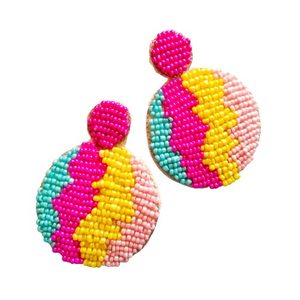 Handmade Women's Beaded Dangle Earrings Trendy Butterfly Shape Lightweight Drop Accessories for <b>Wedding</b> Holiday Fashion Jewelry - Product Image 1
