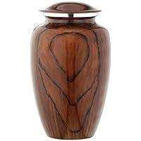 Urne funéraire en bois et aluminium artisanale au design moderne pour adultes, meilleur souvenir pour les occasions de mariage, urne commémorative pour les cendres - Product Image 3