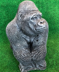 Figura de gorila realista peligrosa decoración del hogar y el jardín escultura de gorila y estatua y Obra Maestra - Product Image 5