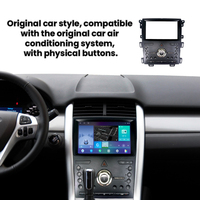 Reproductor de DVD con Pantalla de Radio de 9 Pulgadas para Ford Edge 2009-2014, Marco para Tablero con Botones de Múltiples Funciones para Evitar Toques Accidentales