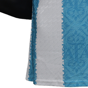 Maillots de football rétro en maille pour hommes sur mesure, t-shirts surdimensionnés à manches courtes, t-shirt court et ample, version joueur d'automne avec service OEM - Product Image 6