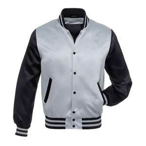 New Letterman Autumn Varsity Jacket for Men Custom Wool/Polyester Woven <b>Stand</b> Collar Front Logo Breathable Windproof Cropped - Product Image 2