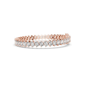 7.52 CT Lab Grown Diamond Tennis Bracelet <b>Emerald</b> Cut 18KT, 14KT, 10KT Gold & 925 Silver Rose, Yellow, White Gold Options - Product Image 6