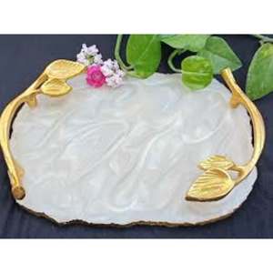 Bandeja de servicio de resina de diseño hecho a mano puro de una sola pieza con calidad y material extra premium a muy buen costo - Product Image 3