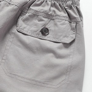 Pantalones Cortos Casuales de Secado Rápido para Hombre, Color Gris Claro, Estilo Bermuda, 100% Algodón, Tejido de Malla, Transpirables, Venta Caliente - Product Image 4