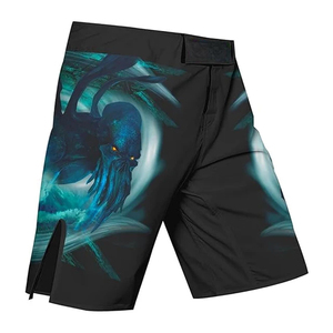 Custom Design Stylish MMA Boxing High Quality Muay Thai Board <b>Shorts</b> Quick Dry Breathable Elastic Waist OEM Service <b>Men</b> - Product Image 2