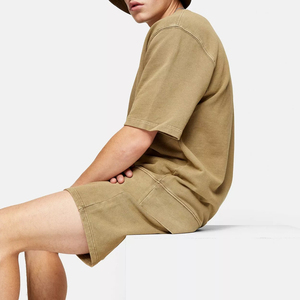 Meilleure qualité en gros hommes été Gym Fitness porter couleur personnalisée col rond deux pièces ensembles coupe régulière respirant vêtements d'été - Product Image 2