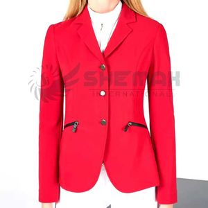 Se vende chaqueta Ecuestre para mujer diseñada con forro resistente a la humedad de tela elástica ajustada y aspecto clásico - Product Image 5