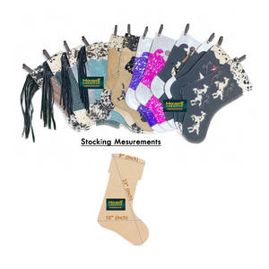 Fabricante al por mayor de cuero de vaca genuino medias de Navidad múltiples diseños colores y patrones disponibles personalizado bajo demanda - Product Image 1
