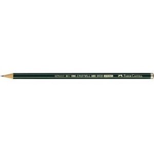 Crayon de sténographe à corps laqué vert foncé Castell 9008 HB par Faber-Castell - Product Image 1