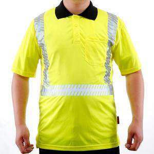 เสื้อยืดสะท้อนแสงคุณภาพสูง ขายส่ง แขนยาว แถบสะท้อนแสงหลายเส้น ผ้าทนทาน ระบายอากาศได้ดี เพื่อความปลอดภัย - Product Image 3