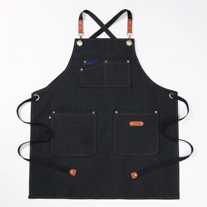 Delantal con logotipo personalizado para limpieza de cocina, delantales impermeables con bolsillo, Baberos de cocina para hombre y mujer, delantal de trabajo para estudio de uñas de barbería - Product Image 1