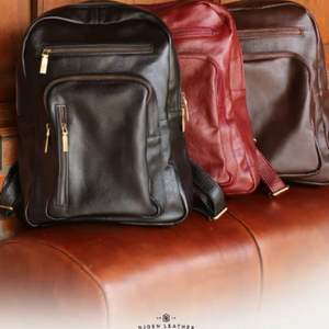 Sac à dos en cuir de vachette fabriqué à la main Sac à dos en cuir durable et élégant pour les déplacements quotidiens ou les voyages - Product Image 3