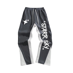 Conjunto de sudadera con capucha y pantalones de chándal personalizados con cremallera y bordado desgastado lavado ácido con cremallera conjunto de Sudadera con capucha - Product Image 3