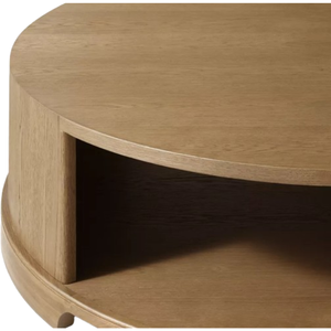 Eco-Friendly Minimalist Style <b>Solid</b> Teak <b>Wood</b> Round Coffee <b>Table</b> for Hotel Coffee Shop Vintage Furniture - Product Image 1