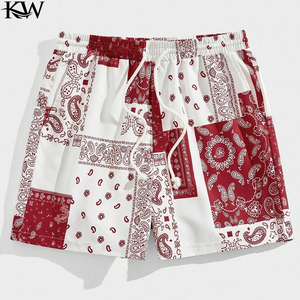 Fashion Bandana Swim <b>Shorts</b> for <b>Men</b> Quick Dry Beach Trunks Summer Holiday Wear <b>Lightweight</b> Stylish Design 2025 - Product Image 1