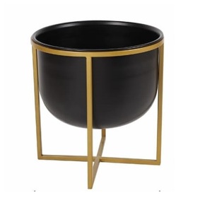 Jardinière à fleurs de grande taille de style moderne, fabriquée à la main, pour la décoration intérieure et extérieure des hôtels de luxe, pot à fleurs en métal très vendu - Product Image 4