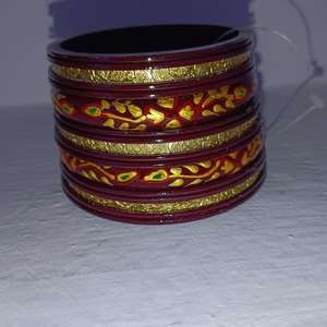 Ivory and Resin Ball-Shaped Religious Style Women's Wedding <b>Bangles</b> - Product Image 6