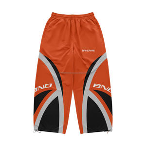 Ensemble survêtement décontracté streetwear sportswear surdimensionné personnalisé avec veste réfléchissante 3M et pantalon de jogging coupe-vent en nylon pour homme - Product Image 5