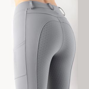 Nueva llegada mallas ecuestres asiento completo agarre 4 vías estiramiento ropa personalizada venta al por mayor proveedor a granel caballo mallas Pantalones - Product Image 1
