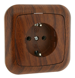 Base bipolar con madera empotrada TTL (Electro DH 36.530/B/MD) - Product Image 1