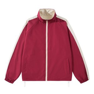 Veste de sport d'hiver décontractée pour hommes, manteau à col montant et à manches longues de couleur unie, vêtements d'extérieur amples de grande taille avec fourrure de mouton et poche - Product Image 1
