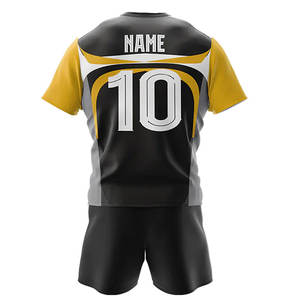 Nouveau design uniforme de rugby de couleur différente avec nom d'équipe personnalisé prix de gros ensemble de maillot de rugby sur mesure - Product Image 3