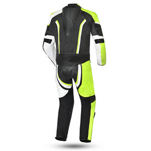 Combinaison de moto en cuir deux pièces, équipement complet pour homme et femme, course, conduite, protection, toutes saisons, vêtements de course moto et automobile - Product Image 2