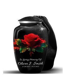 Urnes pour cendres humaines Fleur Urne funéraire pour cendres pour femmes et hommes Urnes décoratives Rose Large - Product Image 1