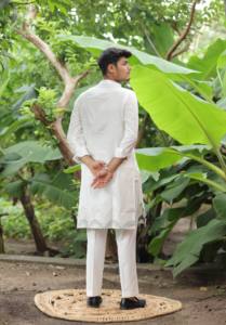 Snowline Style jacquard diseñador kurta - Product Image 2