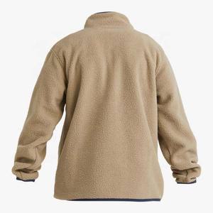 Manteau polaire extérieur d'hiver de couleur personnalisée veste Sherpa respirante pour hommes - Product Image 5