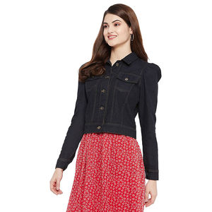 เสื้อแจ็คเก็ตยีนส์ผู้หญิงแบบยืดได้ กันน้ำ ระบายอากาศ สำหรับฤดูหนาว  รับผลิตตามแบบ พร้อมบริการ OEM - Product Image 5