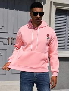 Ropa de calle Sudadera con capucha de gran tamaño Venta al por mayor Loose Fit Drop Shoulder Heavyweight Fleece Boxy Hoodies Impresión bordada personalizada - Product Image 6