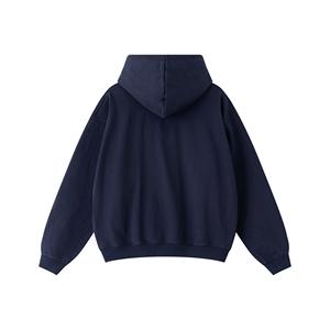 Sweat à capuche en molleton de coton zippé imprimé bouffant personnalisé Hiver Streetwear lourd avec strass Design OEM Fournisseur numérique - Product Image 3