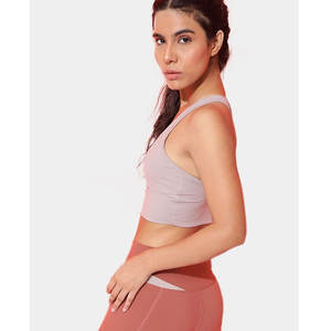 Costume de yoga taille haute avec logo personnalisé pour femmes soutien-gorge et legging de sport à motif solide pour la course à pied ensemble de yoga - Product Image 2