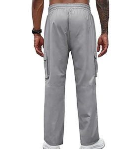 Pantalones de hombre de precio barato trabajo al aire libre senderismo Casual hombres Cargo pantalones jóvenes Casual de cintura media Slim Fit lavado Cargo pantalones Oem - Product Image 3