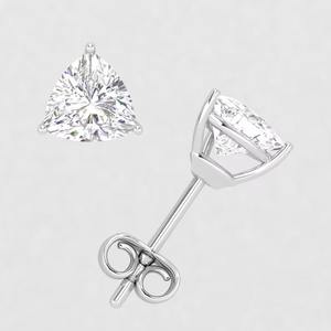 925 เงินสเตอร์ลิง Moissanite ศึกษารูปพันล้านตัดต่างหูสตั๊ด VVS ความชัดเจนทําสําหรับผู้หญิงเครื่องประดับแฟชั่น - Product Image 2