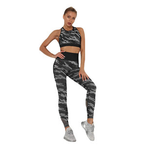 Soutien-gorge de sport extensible dans les quatre sens personnalisé pour femmes, leggings d'exercices pour femmes, vêtements de sport, ensemble fitness et yoga Ronpex - Product Image 1