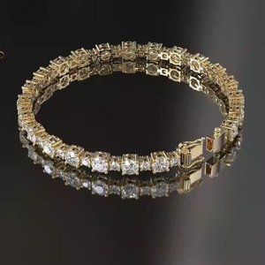 Bracelet de tennis en argent sterling certifié IGI pour femmes et filles - Product Image 5