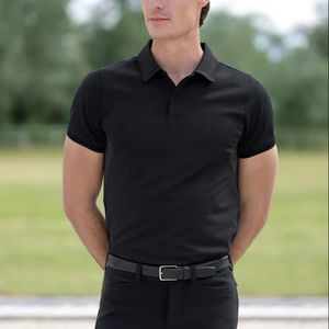 Chemise à manches courtes pour hommes professionnels équitation, couche de base légère, respirante, extensible, vêtements d'équitation, chemises, service OEM - Product Image 1