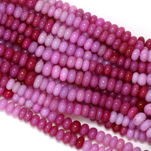 Magnifiques perles d'opale rouge vin, forme ronde, lisses, 7-9 mm, perles d'opale rouge vin de qualité AAA, bijoux en perles d'opale. - Product Image 4