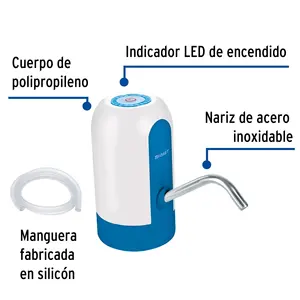 Dispensador de Agua Eléctrico Portátil Foset para Hoteles, Dispensador de Agua Fría de Escritorio con Alimentación USB, Carcasa de Plástico, Caja de Color - Product Image 3