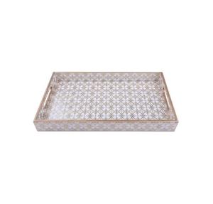 Bandeja de Servicio de Diseño con Recubrimiento de Esmalte de Madera MDF, Bandeja de Mesa de Alta Calidad para Hoteles y Restaurantes - Product Image 6