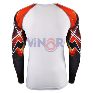 ชุดป้องกันผื่นสำหรับผู้ชายชุดป้องกันผื่นแบบหลวมใส่สบายแขนยาวสำหรับวัยรุ่นออกแบบได้ตามต้องการ - Product Image 3