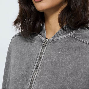 Chándal lavado con ácido para mujer, chándal personalizado para correr, chándal lavado con ácido, chándal de algodón de estilo a rayas de doble Color de calidad superior para mujer - Product Image 5