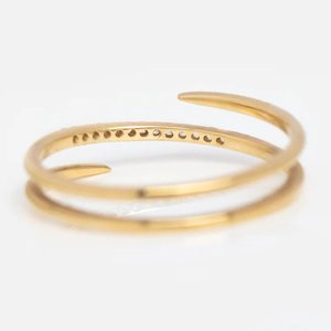 Plata de Ley 925 sólida, piedra de circonita cúbica, relleno de oro, diseño único, anillo de fiesta de aniversario para mujer y niña, regalo al por mayor - Product Image 4