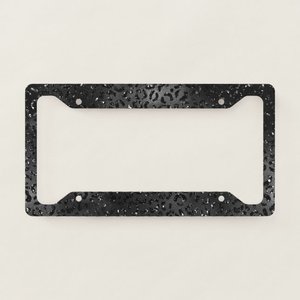 Marco Magnético para Placa de Matrícula con Estampado de Guepardo Negro, Diseño Animal, Estilo Safari - Product Image 1