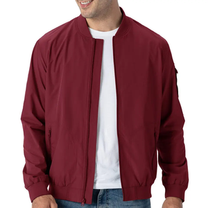 Chaqueta bomber de nailon de alta calidad con cremallera frontal, al por mayor, para hombre, tallas grandes, con logo personalizado. - Product Image 6